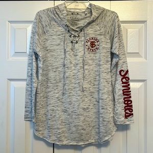 FSU Hooded Long Sleeve Tee M